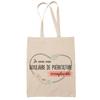 Tote Bag - PLANETEE - Childminder Woman Irreplaceable - Natural Cotton - Printed In France - Beige