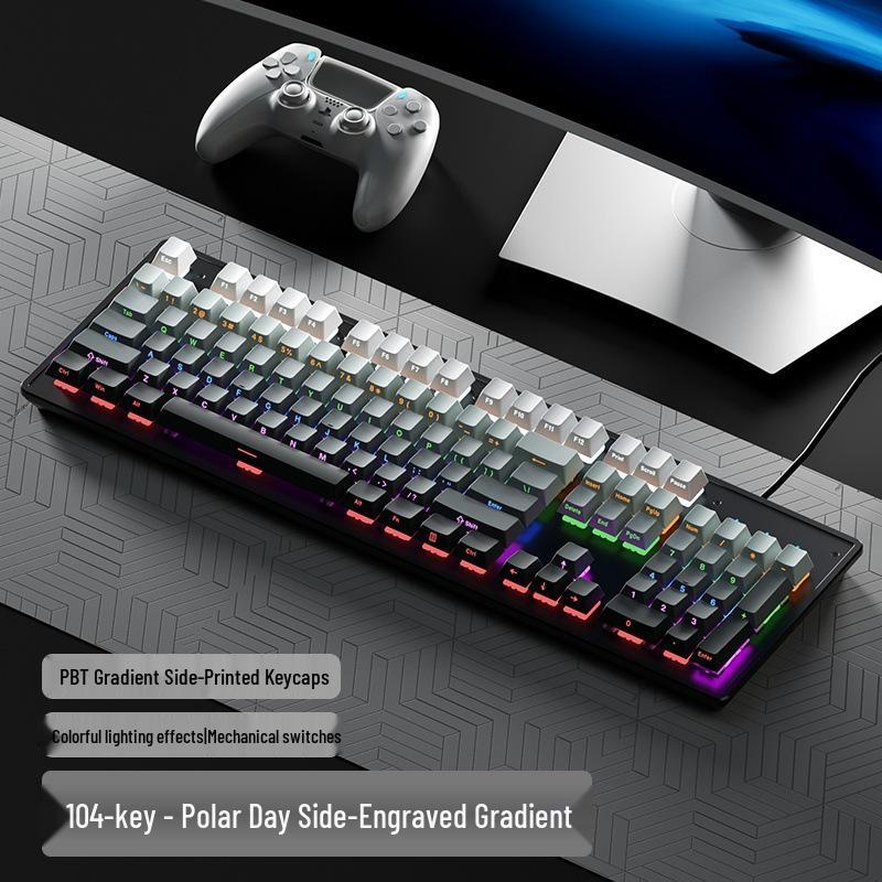 87-Key Mechanical Keyboard with Blue, Black, Red, Brown Switches - Wired for E-sports, Gaming, Typing, Desktop, Laptop, Universal Compatibility