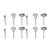 60Pcs Steel Wire Wheels Metal Grinding Pen Brushes Set Kit Accessories for Rotary Tool