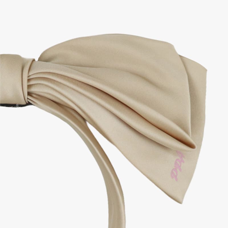 PINK PINEAPPLE TIERED RIBBON HAIR BAND_BEIGE