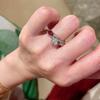 2026 Oval Zirconia Sparkling Open Ring: Simple, Retro Fashion Statement for Index Finger