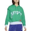 Nike Minimalistischer Buchstaben-Print Lässiger Hoodie Damen Hoodie Grün DQ6586-370