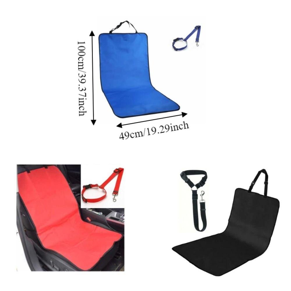 Waterproof Pet Car Travel Set Adjustable Secure Restraint Leash Carrying Rear Seat Cover  Vet Visit