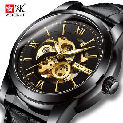 Nové luxusní pánské hodinky TOP značky s dutou krabičkou Móda Sportovní Vodotěsné plně automatické pánské mechanické hodinky