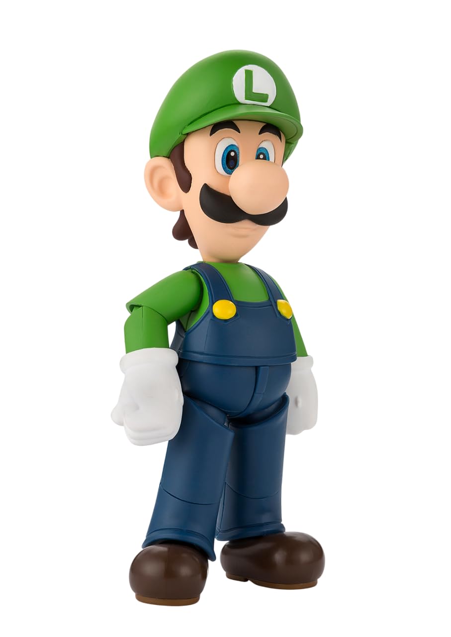 TAMASHII NATIONS Super Mario Luigi Approximately 110mm ABS PVC Painted Movable Figure S.H.Figuarts & (SUPER MARIO) &