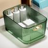 Transparenter Schreibtisch-Aufbewahrungskorb Grün Große Kapazität Schreibtisch-Organizer Vielseitig Platzsparend Acryl-Aufbewahrungskorb