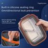 Food Grade 304 Stainless Steel Bento Box - Large Capacity Sealed Storage Box with Handle, for Household Refrigerator & Picnic