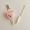 Pacifier Chain Plush Pendant Pacifier Clip Holder Soft Plush Bear Crib Hanging Decorations Infant Pacifier Accessories