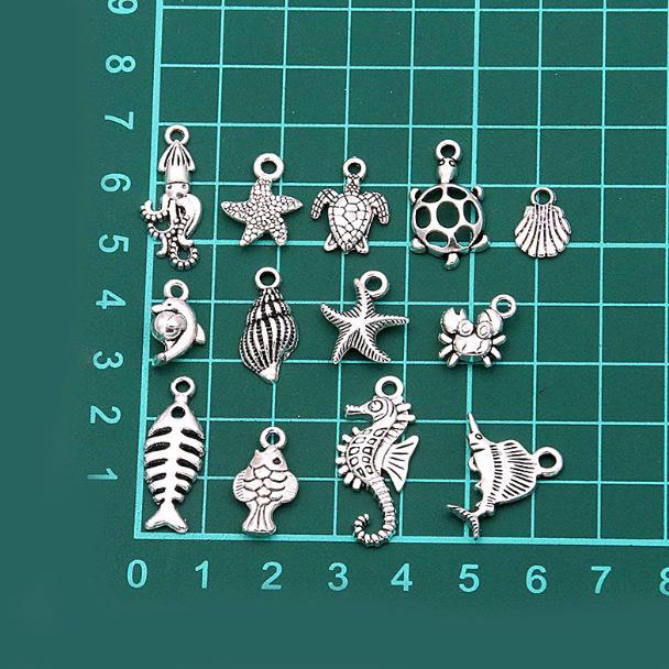 Exquisite Zinc Alloy Marine Life Charm Pendant Keychain