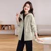 Trench Coat Women's Spring and Autumn New Loose Casual Versatile Medium and Long Explosion Waist Popular Top Trench Coat