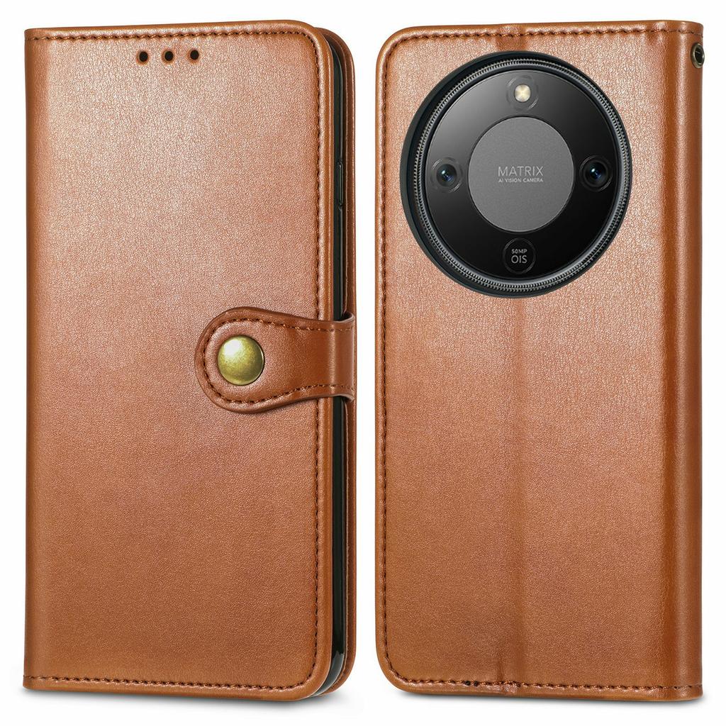 For Honor X70 Pro 5G Case Wallet Stand Leather Phone Cover with Wrist Strap