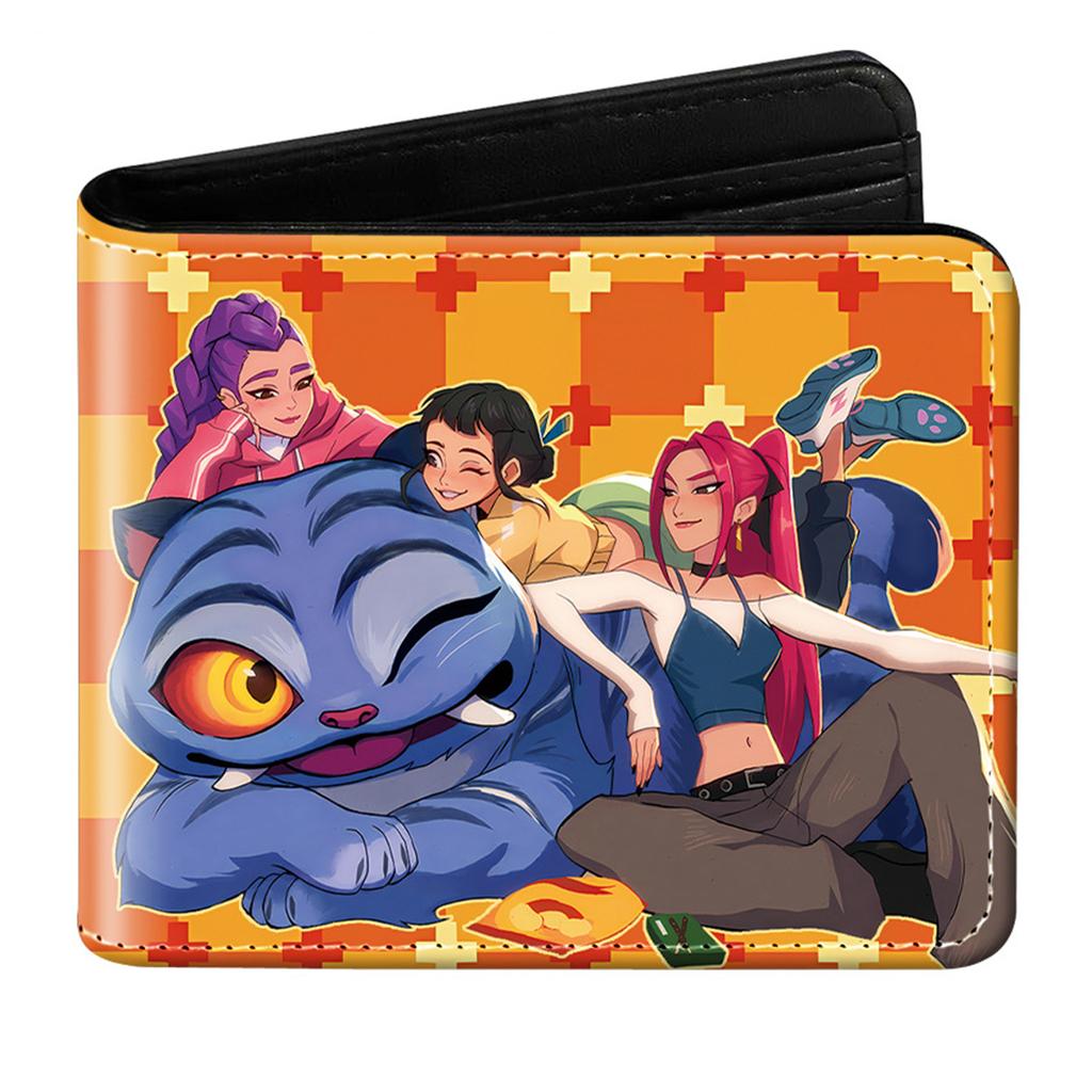 PU Leather Bifold Short Wallet, Animation Movie Peripheral Wallet, Fashionable And Exquisite Small Wallet