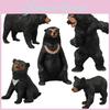 Black Bear Model Toy With Realistic For Childrens Play And Collecting