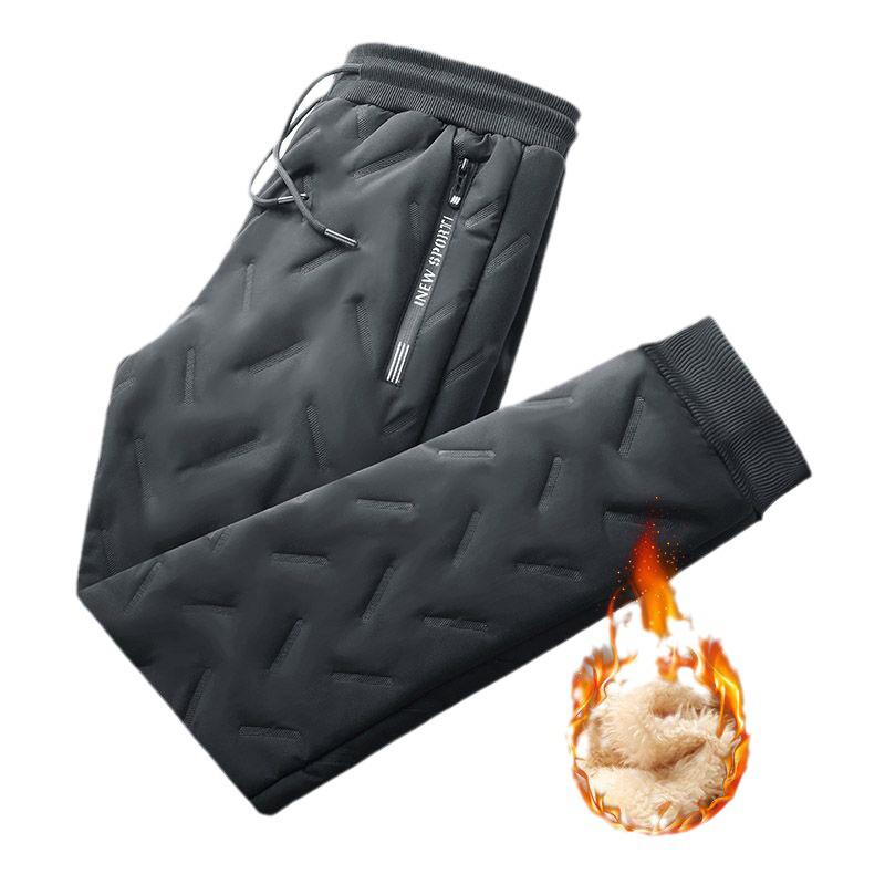 Pantaloni groși de iarnă pentru femei, lungi, călduroși, culoare solidă, drepți, rezistenți la frig, damă, pluș, sport, lungi, cu șnur