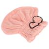 Shower Hat Bow Decoration Bathroom Hats Quick Drying Women Girls Lady Bathing Hair HatFlesh Pink