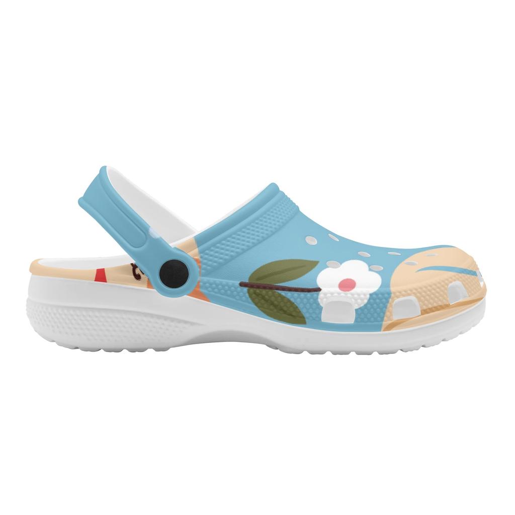 Color Print EVA Clogs for Women Men Soft Sole Lightweight Slip On Casual Shoes Soft Sole Summer Sandals Indoor Outdoor Wear