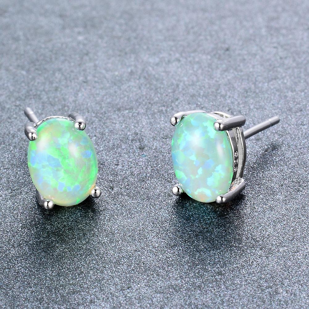 European and American Fashion Minimalist Style Oval Earrings Mini Cute and Versatile Girl Heart Earrings