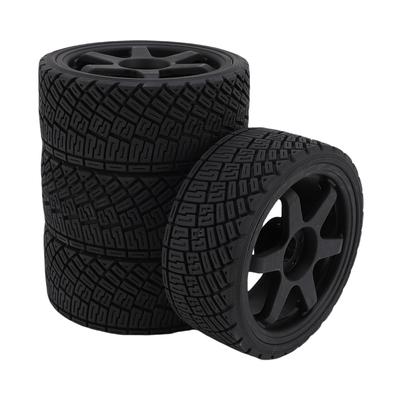 4pcs 1Celsius7 1Celsius8 RC   Car Tires Wheel Rims Sturdy Plastic Fashionable 17mm RC   Racing Tyres Replacement for
