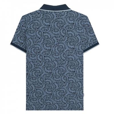 Mens Paisley Tonal Big & Tall Polo Shirt