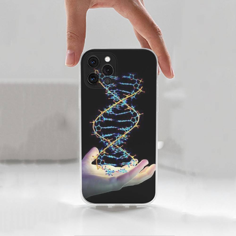 Wissenschaft Biologie DNA Für iPhone Max,14,SE,12,15,Pro,17,Plus,11,XS,Mini,16,X,13,XR,Transparente Weiche Hülle