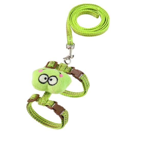 

Cat Walking Rope Strong Vest Desigh Reusable Strap Safety Rope for Outdoors зелёный