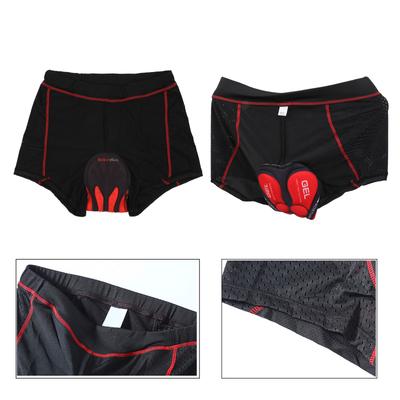 Damen Herren 3D Gepolsterte Radhose Anti-Rutsch-Bein Radunterwäsche Breiter Bund Radfahren Fahrrad-Motorrad-Unterhose