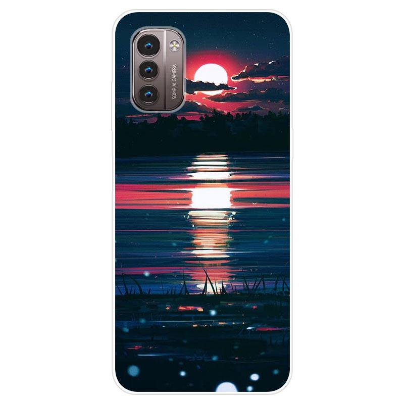 Nokia G21 Case, Nokia G11 Case, Floral Flower Marble