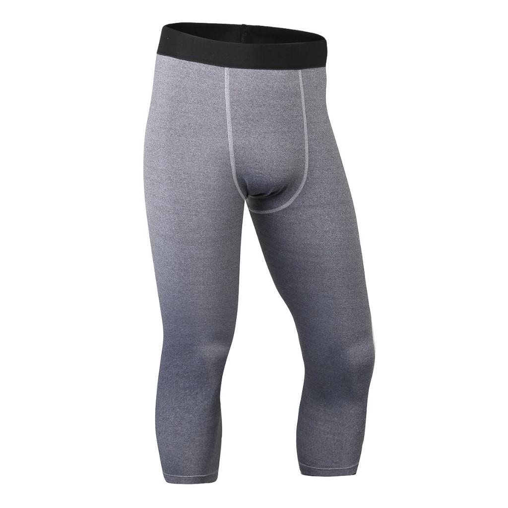 Men's Slim-Fit PRO Capri Pants for Sports Workouts Running