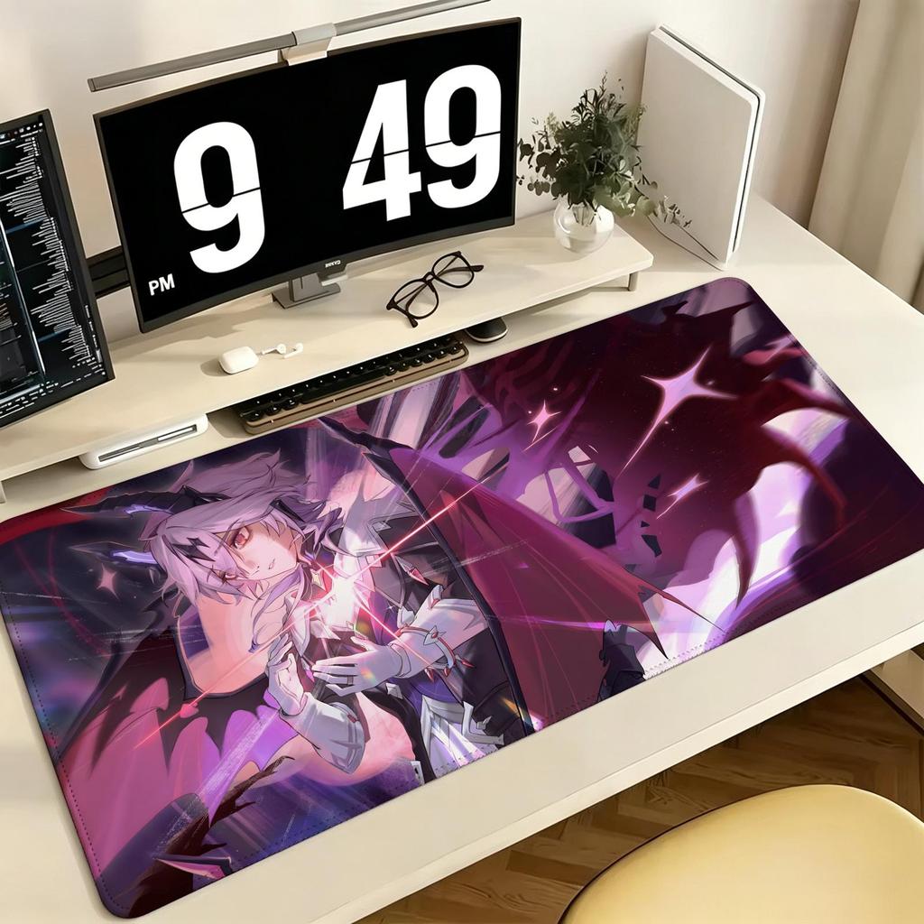 Genshin Impact Durin Pro ESports Xxl Gaming Mousepad Extra Large NonSlip Stitched Edge Keyboard Laptop Desk Mat For Pc Gamer