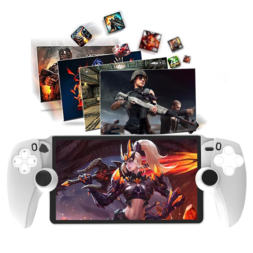 Silikonhülle Vollschutzhülle Spielmaschine Griffschale Hülle Schutzhülle Schale für PlayStation Portal für PS5 Portal