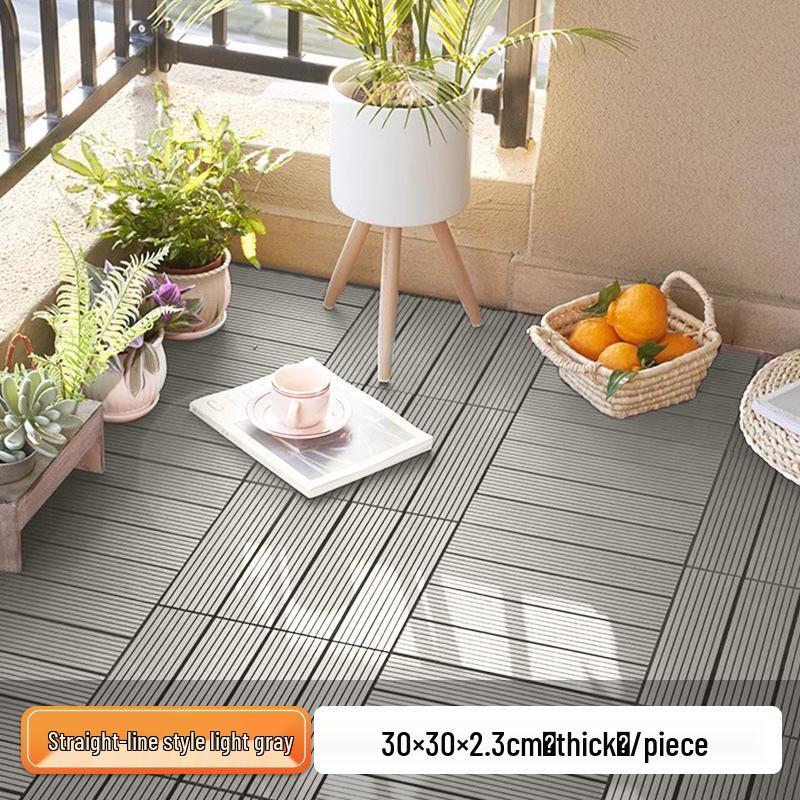 

Водонепроникне Нековзне ПВХ Зовнішнє Покриття для Підлоги для Реновації Балкона та Тераси Single Piece Price (11 pieces per sq. meter)