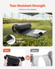 6Mil Plastic Sheeting Roll 10 X 100 FT Heavy Duty Film Black & White
