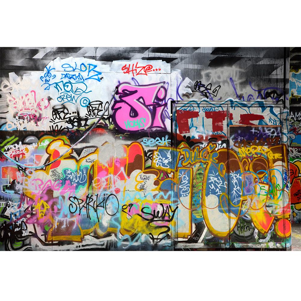 3d Graffiti Wall Mural Large Cartoon 3d Graffiti Wallpaper Suitable For Bedroom Living Room Cafe Bar Wall Mural