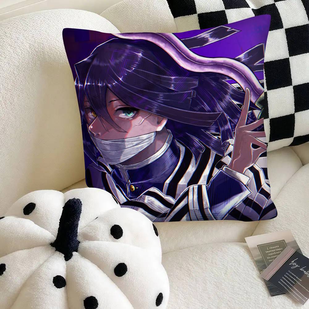 Anime Demon Slayer Obanai Iguro Kissenbezug Mode Quadratischer Kissenbezug Schlafzimmer Sofa Raum Ins Dekoration Freizeit