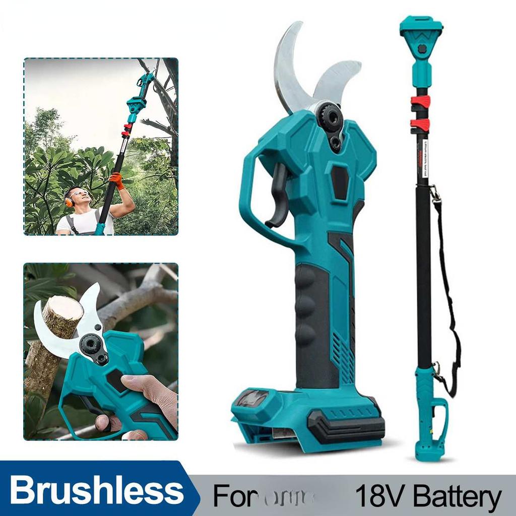 35mm Brushless High Branch Shears 2.8m Telescopic Extension Pole Portable Electric Pruner Orchard Shrub Pruning Branch Cutter