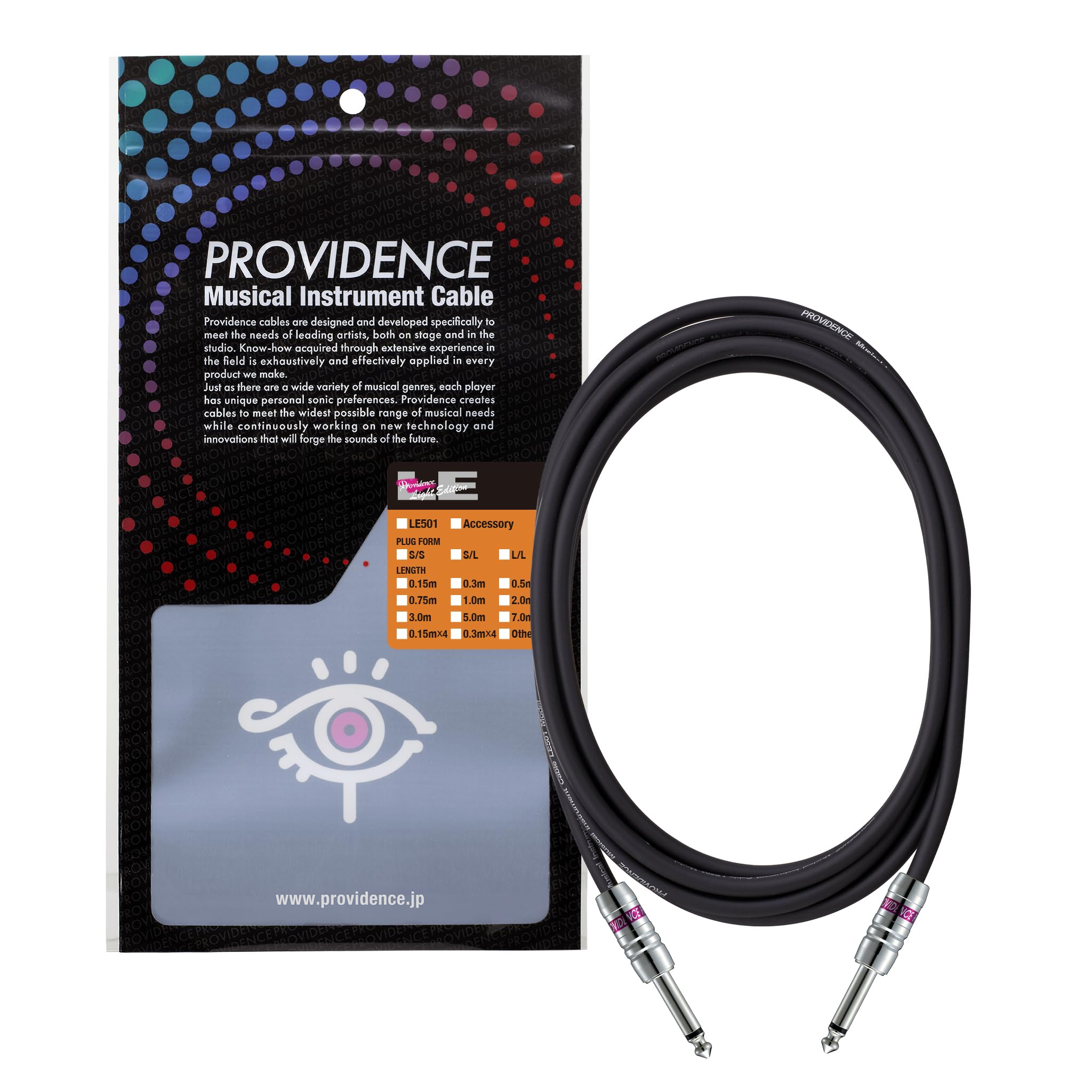 

Providence Shielded Cable LE501 5m Plug Black S/S (Straight/Straight)