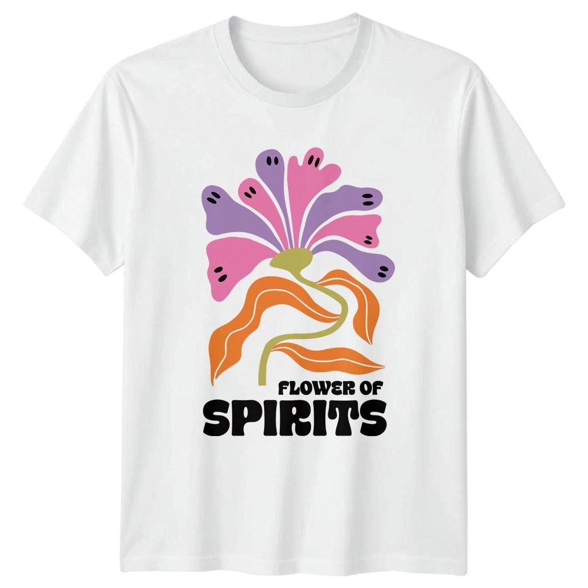 Flower Of Spirits Floral Nature Mens T-Shirt Womens Tee Graphic Unisex Tee XS