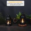 Retro Mini Black Tea Light Lantern Battery Powered For Ramadan Eid Wedding Halloween Christmas Easter TableCenterpiece Decoratin