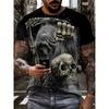 Sommer Straße Horror Totenkopf Spannendes Design 3D Gedruckt Gotisch Hip-Hop Herren