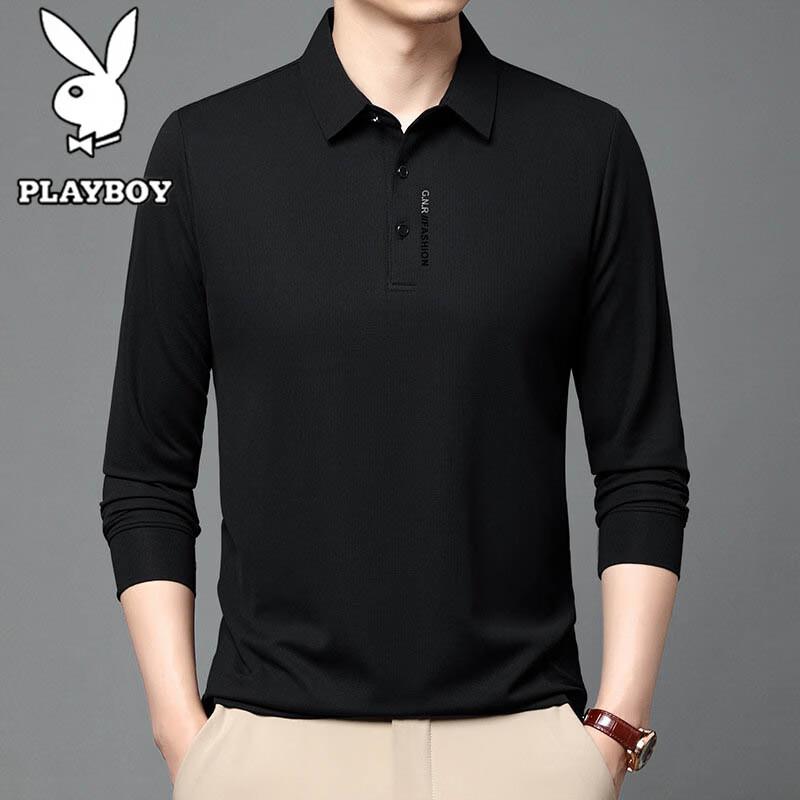 Мужская рубашка-поло с длинным рукавом Playboy XL
