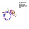 Keychain Pendant Anime Doll Charm Beads Bracelet Key Chain Party Favor Keyring Bag Charm Backpack Accessory