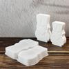 Sturdy Reusable Silicone Craft Mould Christmas Nutcrackers Shape for Candle Making and Art Projects