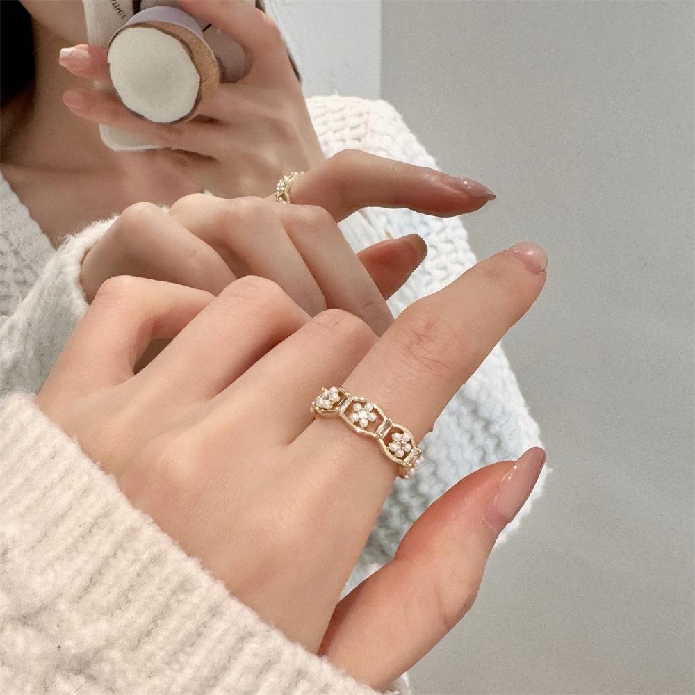 Color Enamel Fritillary Butterfly Ring Women's Open Index Finger Ring New Products