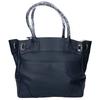 A.D.M.J. Accessoires De Mademoiselle Shrink leather inclusion Tote Bag NavyUsed