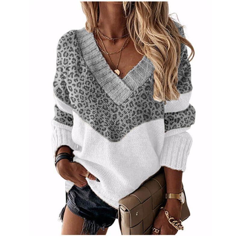 Solid Color Printed V-neck Long Sleeve Top Solid V-neck Long sleeve Top Women
