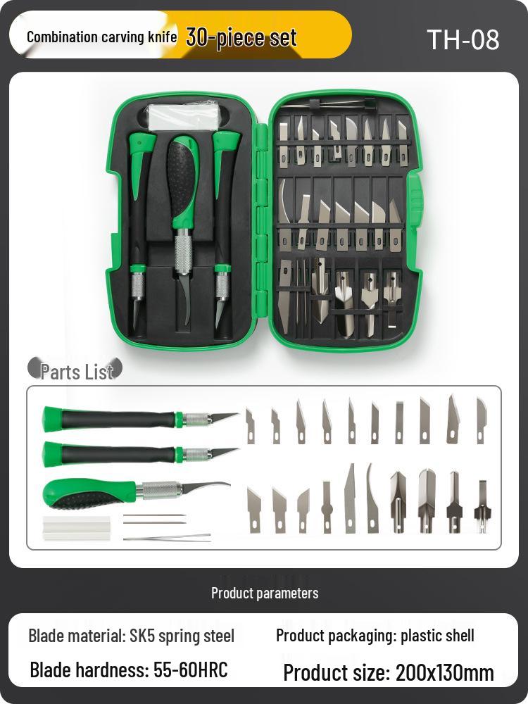 Handmade Carving Knife & Stamp Set for DIY Paper, Fruit, and Vegetable Engraving