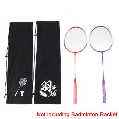 Bolsa protectora para raqueta de bádminton, bolsa de almacenamiento suave, bolsillo con cordón, bolsa de almacenamiento protectora portátil para raqueta de bádminton