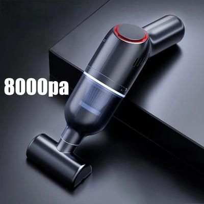 Portable Car Vacuum Cleaner Handheld Automatic Vacuum Cleaner Rechargeable Cordless 8000pa High Suction Power
