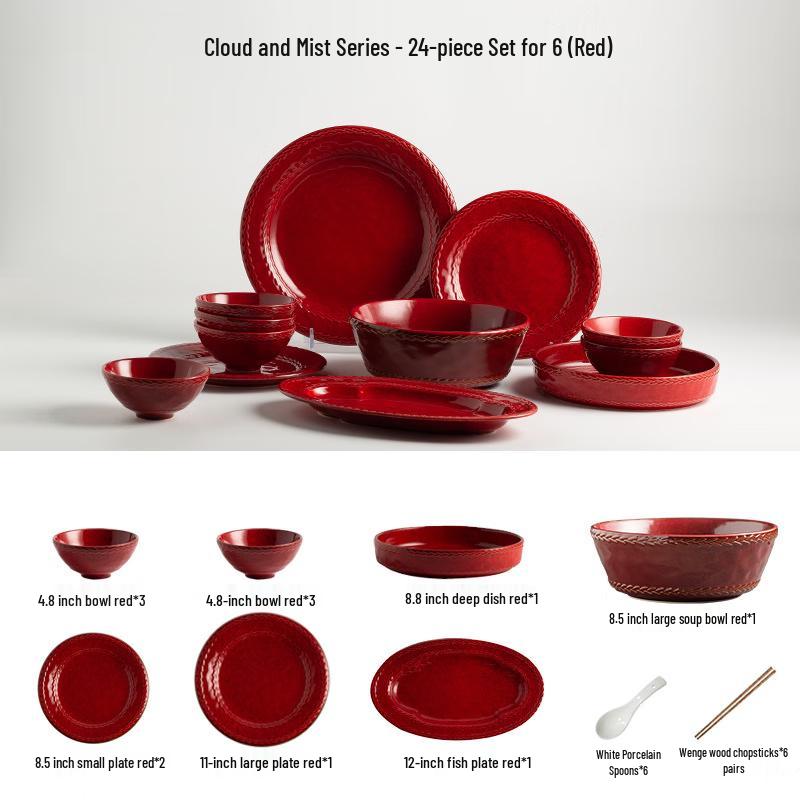 Bumanchun Retro Underglaze Dinnerware Set