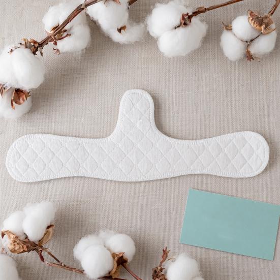 DYS 1/5/10 Pezzi Fodere per Reggiseno in Cotone per Assorbimento del Sudore, Cuscinetti Lavabili Sotto il Seno, Assorbitori di Umidità Riutilizzabili per Seno, Articoli per Sudorazione Donna